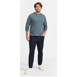 NWOT Everlane Mens The Athletic 4-Way Stretch Organic Jeans Dark Indigo 28 x 30